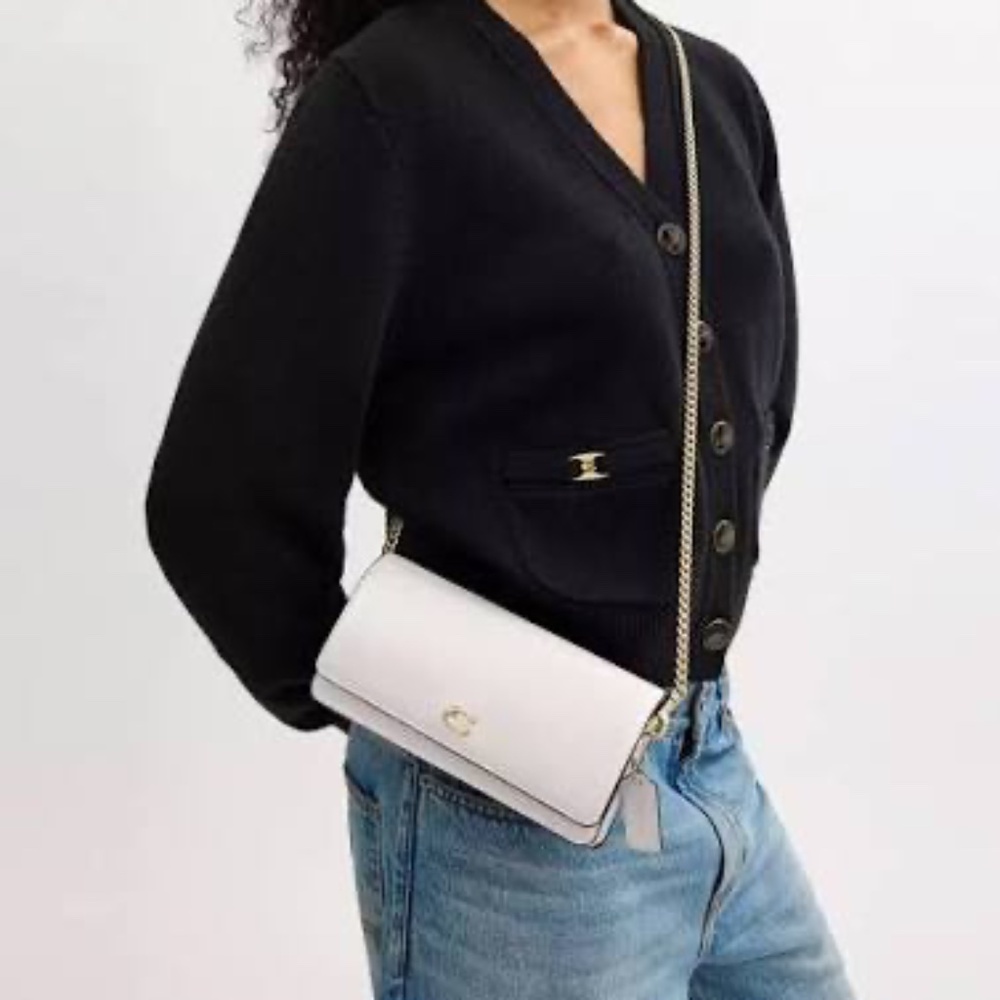 Coach Chalk Clutch Bag (Chain NOT Included)